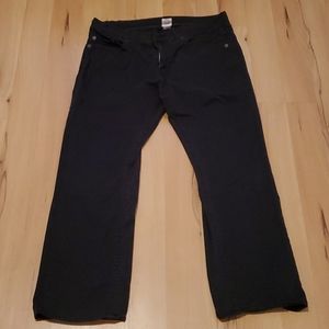 True Religion Black Bobby Straight Leg Jeans